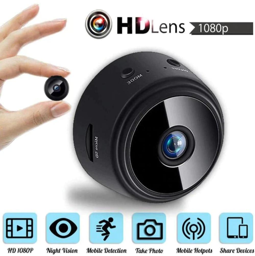 A9 Mini WiFi Camera – HD Wireless Spy Cam | Portable Security Camera with Night Vision & Motion Detection